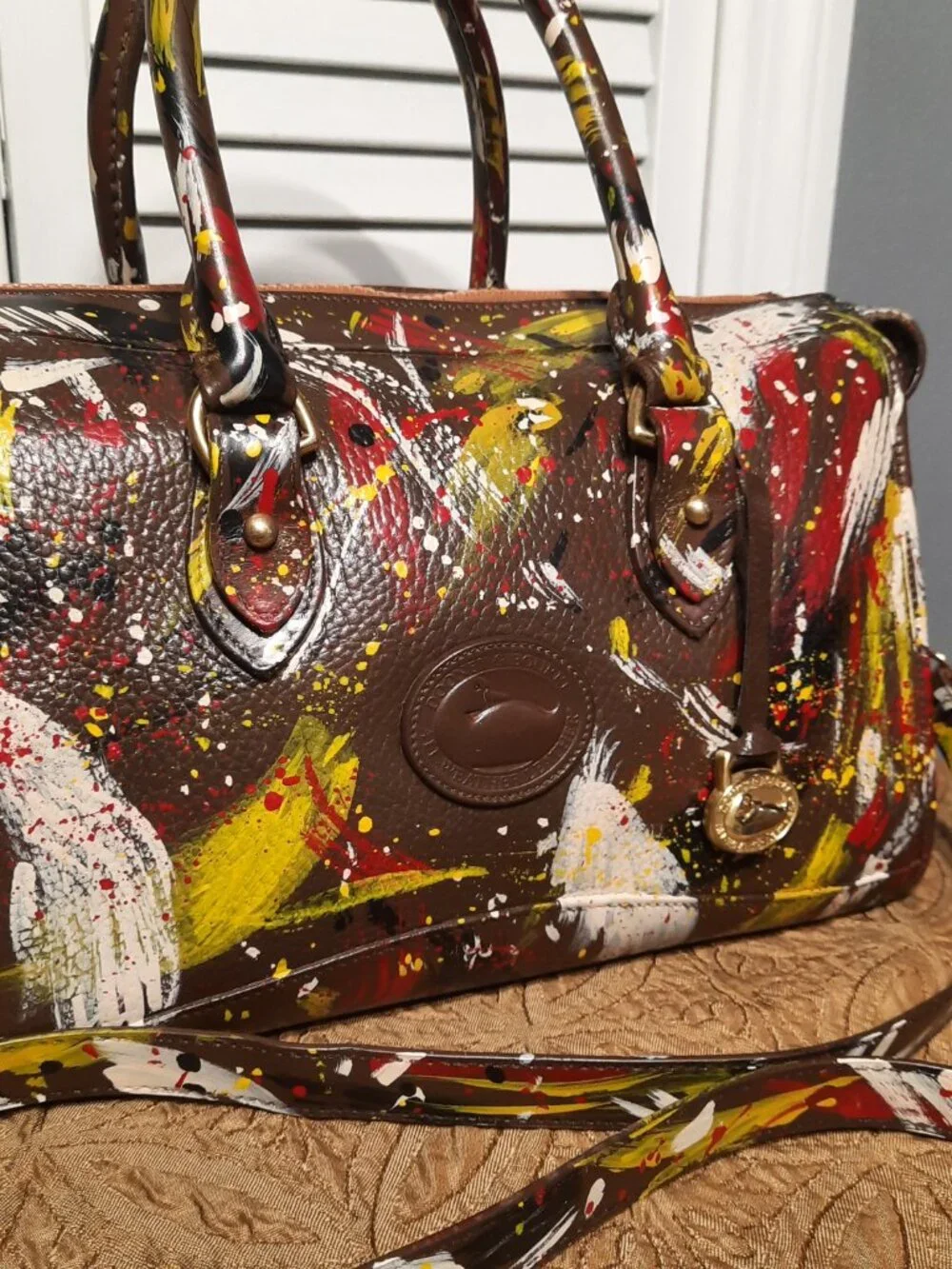 Vintage Dooney & Bourke Dipinta Inspired Satchel - Picture 6 of 15